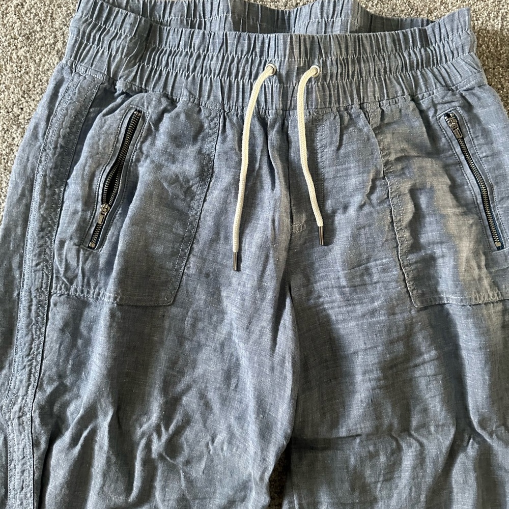 Athleta Light Blue Wide-Leg Pants - Picture 3 of 5